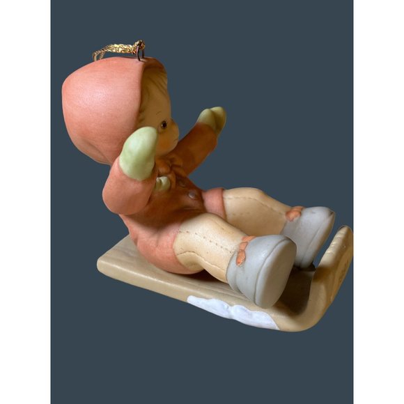 Enesco Memories of Yesterday Ornament S'NO USE LOOKIN' BACK NOW - 1991 - Picture 3 of 9